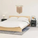 Vidaxl Nachttische 2 St&uuml;ck Anthrazit 40x30x54,5 Cm Stahl Und Glas