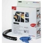Hellermanntyton Schlauch Inkl. Werkzeug Spirale, Schwarz Hwpp25mmppbkq1 25 Stk