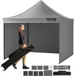 Vevor Pavillon 304,8x304,8x320cm Gartenzelt 500d Pu-silber-gewebe Faltpavillon