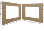 2 Seitenteile 250x190cm F&uuml;r Gartenpavillon Antik Pavillon Partyzelt 3x3m...