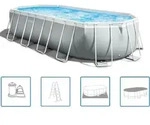 Pool-set Prism Frame Oval 610x305x122 Cm 26798gn Intex