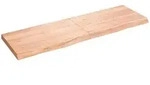 Wandregal Hellbraun 160x50x(2-6) Cm Massivholz Eiche Behandelt Vidaxl