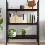 Wandregal Dunkelbraun 80x60x(2-6) Cm Massivholz Eiche Behandelt - Vidaxl