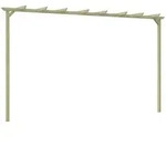 Vidaxl Garten-pergola Kiefernholz Impr&auml;gniert 360x200x60 Cm