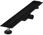Luxebath - Duschrinne 60 Cm 2in1, Befliesbar, Extra Flach, Edelstahl, Schwarz,
