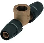 Tece - Logo-push T-st&uuml;ck Innengewinde Dimension 16mm X Rp 1/2' X 16mm,