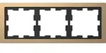 D-life Metallrahmen, 3-fach, Champagnermetallic