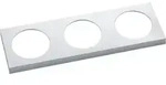 Berker Integro Pure Steckdosen-rahmen 3-fach, Ks Chrom Matt Galvanisiert