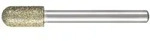 Pferd - Diamant-schleifstift Walzenrund &Oslash;10,0mm Schaft-&oslash;6 Mm D357 (grob) Zum