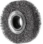 Rundb&uuml;rste Breit Ungezopft Rbu &Oslash;100x28xvariable Bohrung Edelstahl-draht-&oslash;0,30