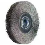 Pferd Tools Pos Rundb&uuml;rste Breit Ungezopft Rbu &Oslash;200x38xvariable Bohrung