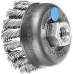 Topfb&uuml;rste Gezopft Tbg &Oslash; 65 Mm M14 Edelstahl-draht-&oslash; 0,50mm Winkelschleifer (1) -