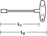 Stahlwille 12507-2k 8 Sechskant-steckschl&uuml;ssel Mit Zweikomponentengriff