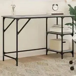 Vidaxl - Schreibtisch Grau Sonoma 120x50x75 Cm Metall Holzwerkstoff