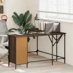Vidaxl - Schreibtisch Braun Eichen-optik 141x141x75 Cm Holzwerkstoff