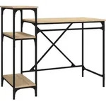 Vidaxl - Schreibtisch Mit Regal Sonoma-eiche 105x50x90 Cm Holzwerkstoff