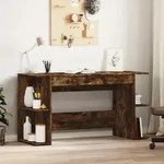 Schreibtisch R&auml;uchereiche 140x50x75 Cm Holzwerkstoff Vidaxl