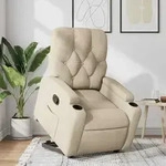 Relaxsessel Mit Aufstehhilfe Creme Stoff - Vidaxl