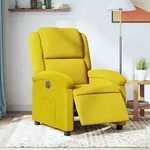 Relaxsessel Elektrisch Gelb Samt - Vidaxl