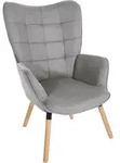 Sessel Garding Stoff-bezug Grau