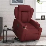 Vidaxl - Relaxsessel Mit Aufstehhilfe Elektrisch Weinrot Kunstleder