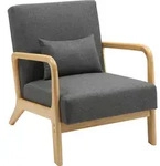Sessel Hibbing Stoff Dunkelgrau