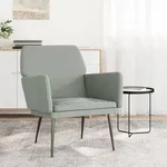 Sessel Hellgrau 62x79x79 Cm Samt Vidaxl