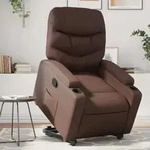 Relaxsessel Mit Aufstehhilfe Braun Kunstleder Vidaxl