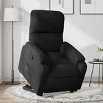 Relaxsessel Mit Aufstehhilfe Schwarz Mikrofasergewebe - Vidaxl