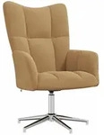 Relaxsessel Braun Samt Vidaxl