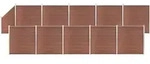 Vidaxl - Wpc Zaun-set 10 Quadrate + 1 Schr&auml;ge 1830x186 Cm Braun