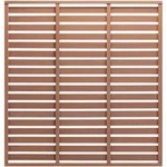 Zaunplatte Wpc 180x180 Cm Braun - Vidaxl