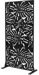 Ml-design Metall-sichtschutz Roma, 90x180 Cm, Aus Stahl, Raumteiler - 3 Paneele,