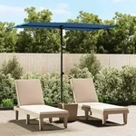 Sonnenschirm Mit Aluminium-mast 2x1,5 M Azurblau Vidaxl