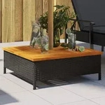 Verkleidung F&uuml;r Sonnenschirmst&auml;nder Schwarz 70x70x25 Cm - Vidaxl