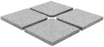 Schirm-gewichtsplatten 4 Stk. Quadratisch Grau Granit 100 Kg Vidaxl