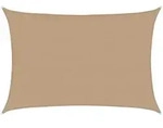 Sonnensegel 160 G/m2 Taupe 5x7 M Hdpe Vidaxl