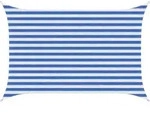 Vidaxl Sunshade Sail Blue And White 2 X 2.5 M Hdpe