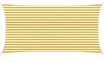 Sonnensegel Gelb Und Wei&szlig; 2,5 X 6 M Hdpe Vidaxl