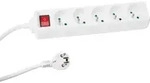 5-fach-steckdosenleiste - Mit Schalter - Kabel: 1.5 M - Stecker-typ E (franz&ouml;sisches