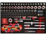 Ks Tools 1/4 + 1/2 Steckschl&uuml;ssel-satz In Schaumstoffeinlage, 137-tlg.