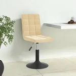 Esszimmerst&uuml;hle 4 Stk. Drehbar Creme Samt Vidaxl342029