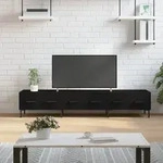 Tv-schrank Schwarz 150x36x30 Cm Holzwerkstoff - Vidaxl