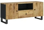 Vidaxl - Tv-schrank 105x33,5x46 Cm Massivholz Mango & Holzwerkstoff