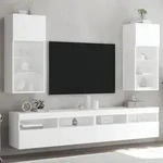 Vidaxl - Tv-schr&auml;nke Mit Led-leuchten 2 Stk. Wei&szlig; 40,5x30x90 Cm