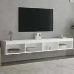 Vidaxl - Tv-schr&auml;nke Mit Led-leuchten 2 Stk. Wei&szlig; 100x30x30 Cm