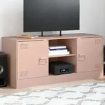 Vidaxl - Tv-schrank Rosa 99x39x44 Cm Stahl
