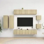 Vidaxl - 8-tlg. Tv-schrank-set Sonoma-eiche Holzwerkstoff