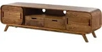 Tv-board Sheesham 173x40x48 Hellbraun Lackiert Mailand 126