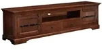 Massivmoebel24 - Tv-board Akazie 200x45x55 Nougat Lackiert Oxford 326
